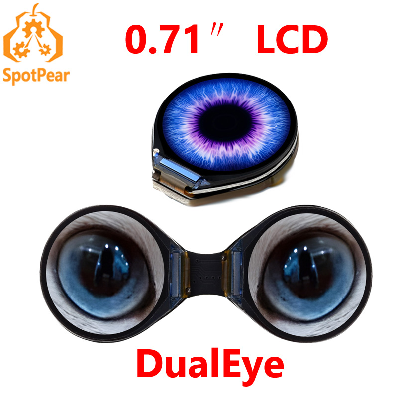 Raspberry Pi - Waveshare modul Tampilan LCD bulat mata