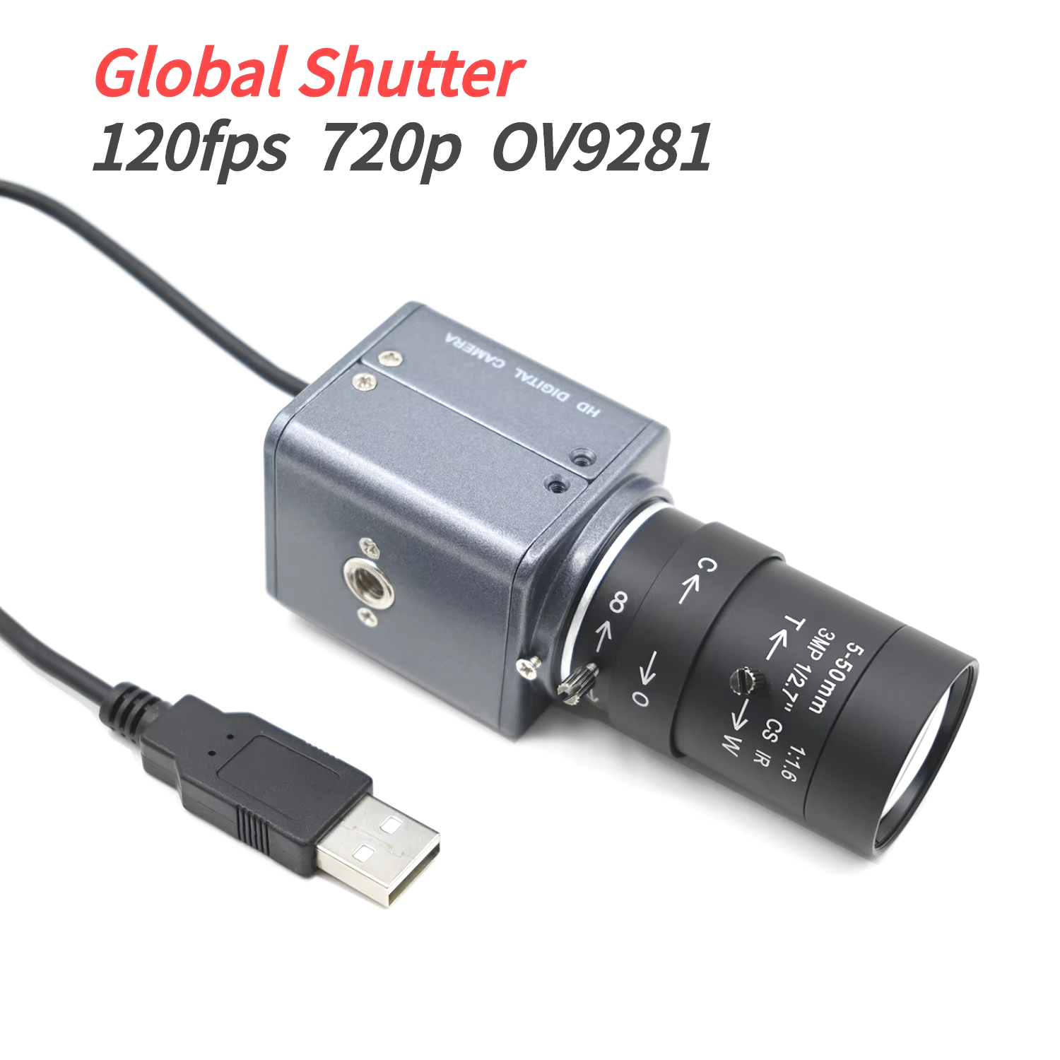 Raspberry Pi Global Shutter Camera Imx296 - OV9281 rana Global, 120fps kamera USB