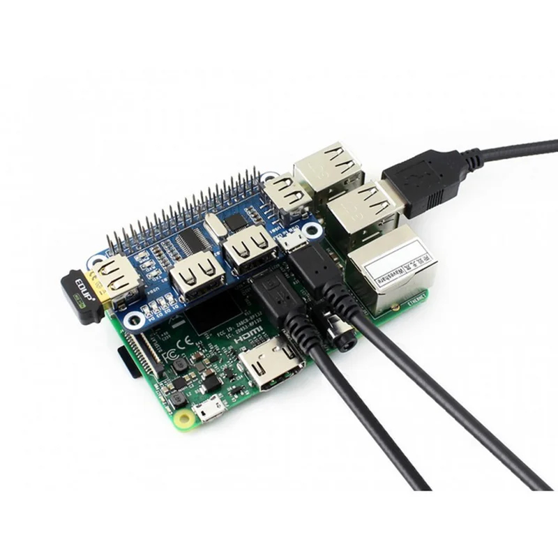 4 Port USB HDM HUB HAT Raspber - Raspberry Pi 4 ulasan dan harga