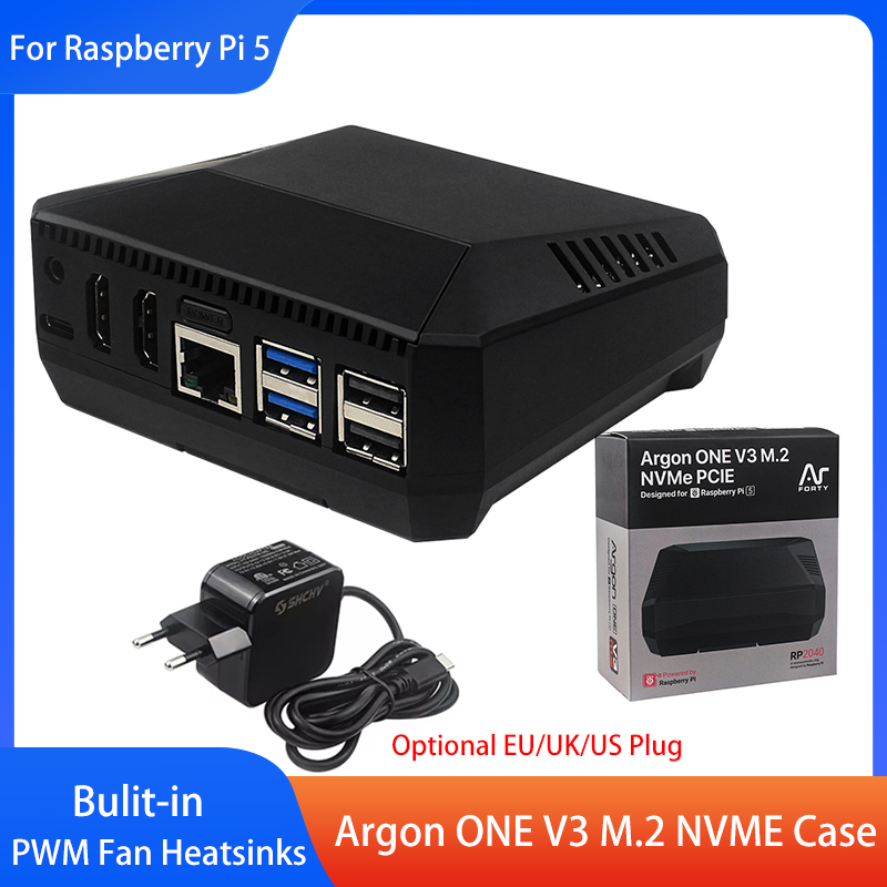 Casing Argon ONE V3 M.2 NVME C - Pi 5 Case ulasan dan harga