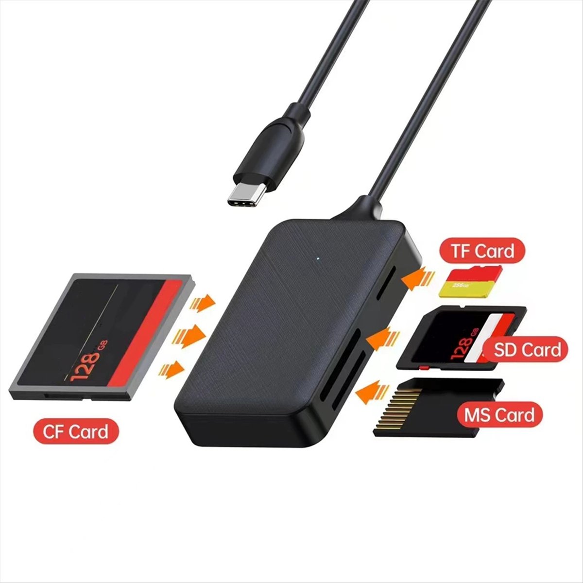 (A60I] Pembaca Kartu 4-in-1 Ti - Micro Sd Card ulasan dan harga