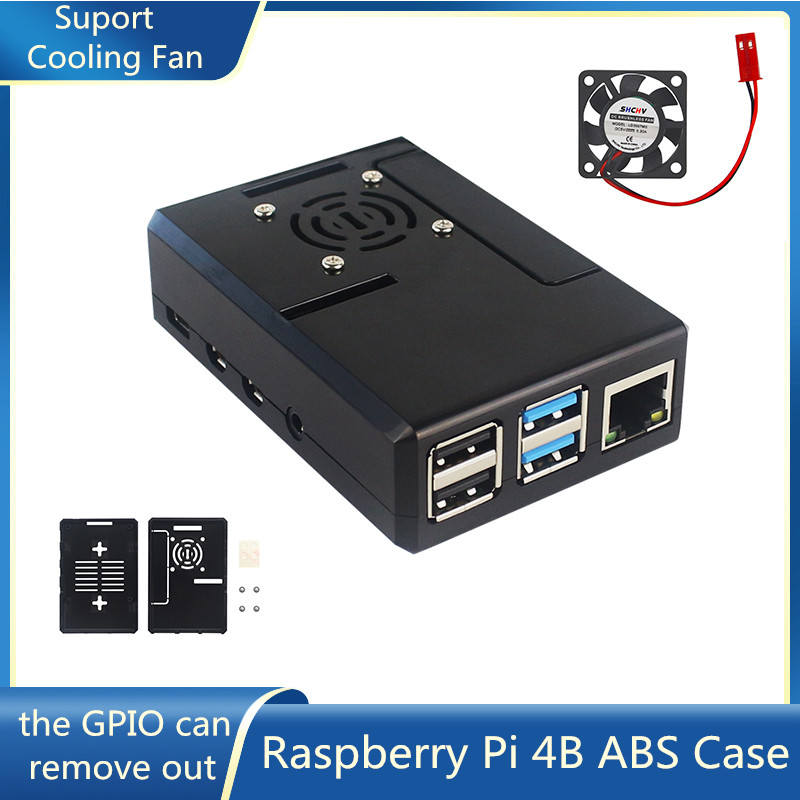 Casing ABS Raspberry Pi Hitam, - Pi Cooler ulasan dan harga